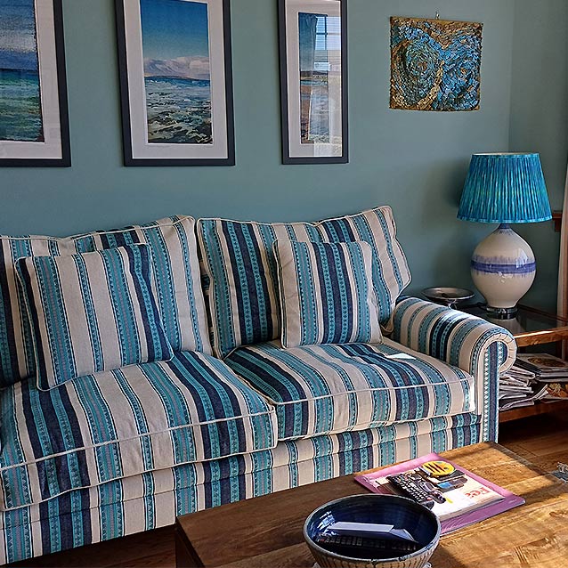 Aldingbourne 3 Seater Sofa in William Yeoward Almacan Chalco Ocean